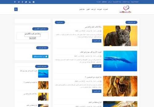 لقطة شاشة لموقع حياة الحيوانات ™ Animal life
بتاريخ 17/03/2021
بواسطة دليل مواقع توب