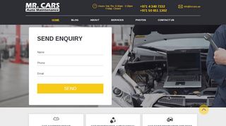 لقطة شاشة لموقع مستر كارز لصيانة السيارات Mr Cars
بتاريخ 21/09/2019
بواسطة دليل مواقع توب